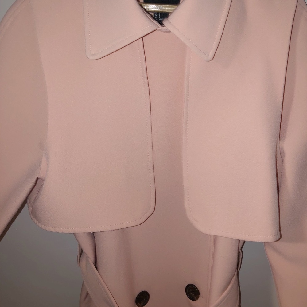 Forever 21 Baby Pink Trench Coat